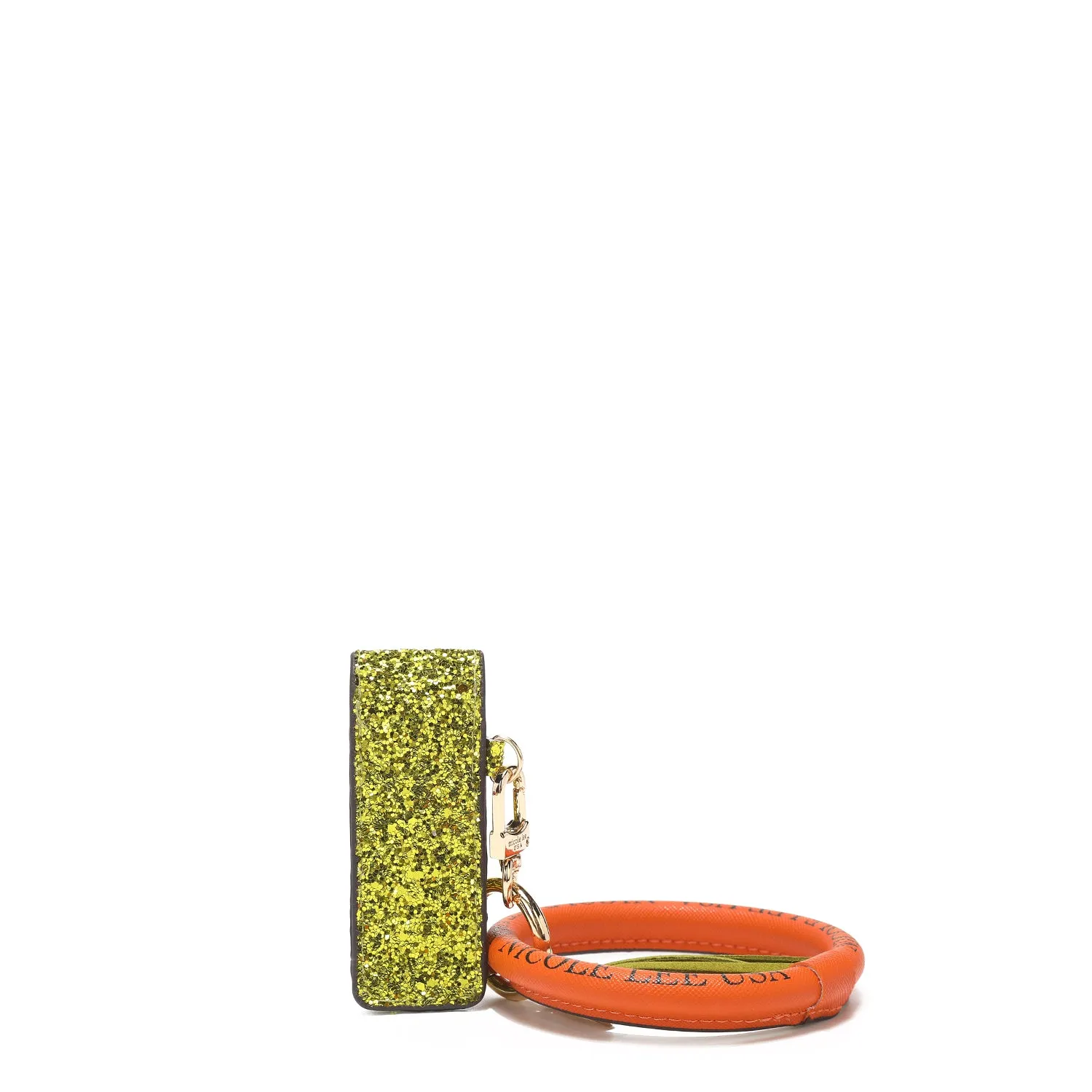GLITTER LIPSTICK CASE WRISTLET KEYCHAIN
