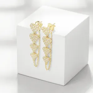 Heart Chain Earrings