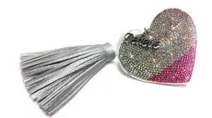 KEYCHAIN HEART W/TASSEL (JKKC118.PKSI)