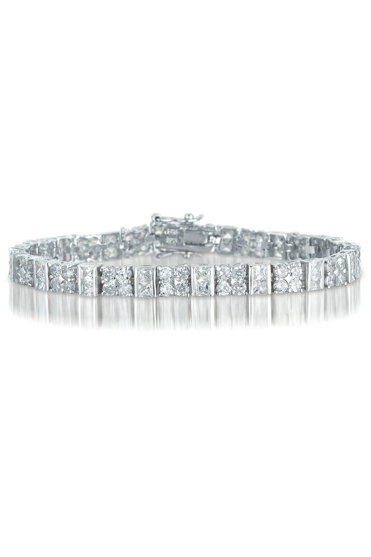 La Roche Silver Square CZ Bracelet