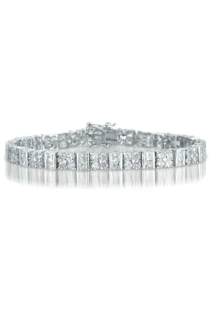 La Roche Silver Square CZ Bracelet