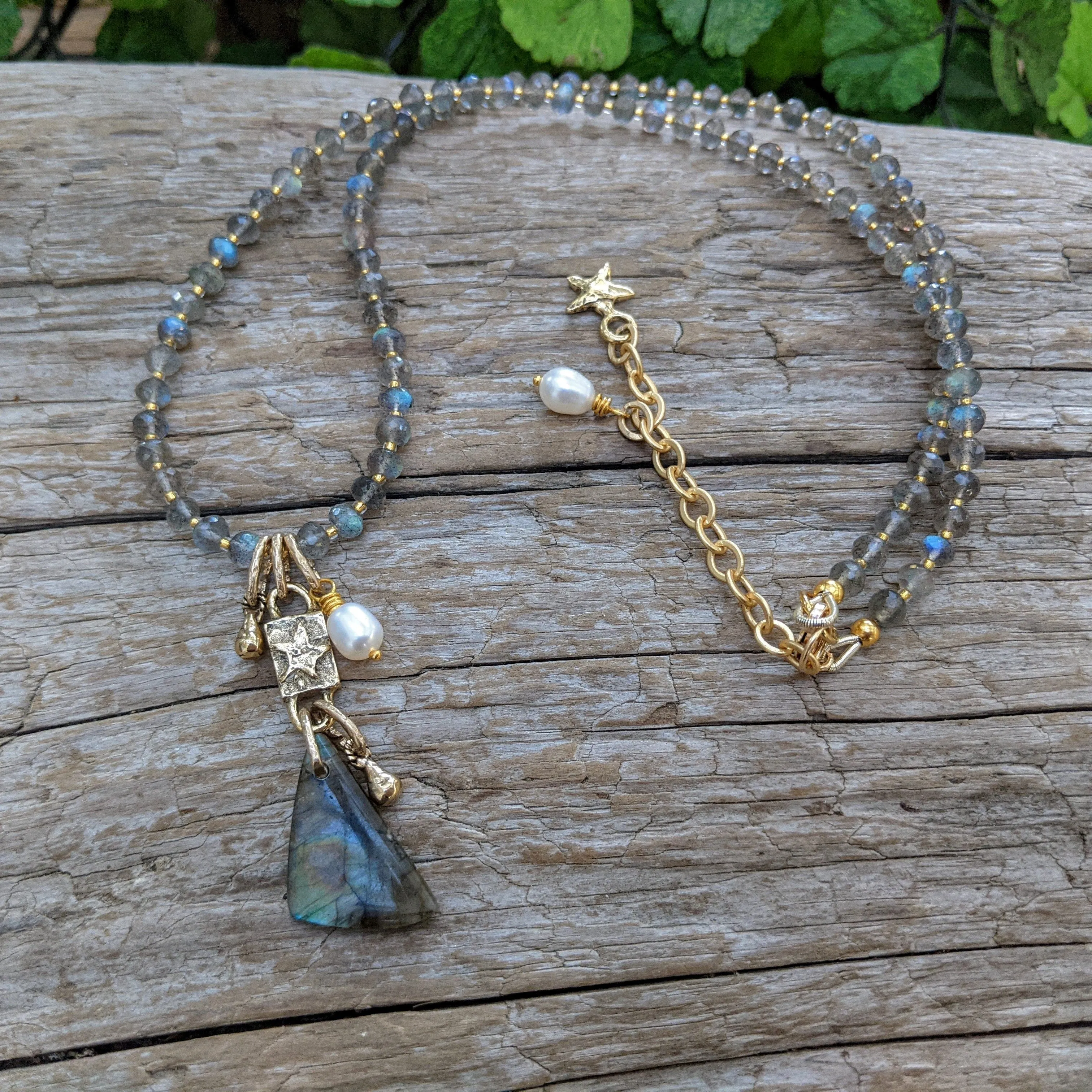 Labradorite Statement Necklace