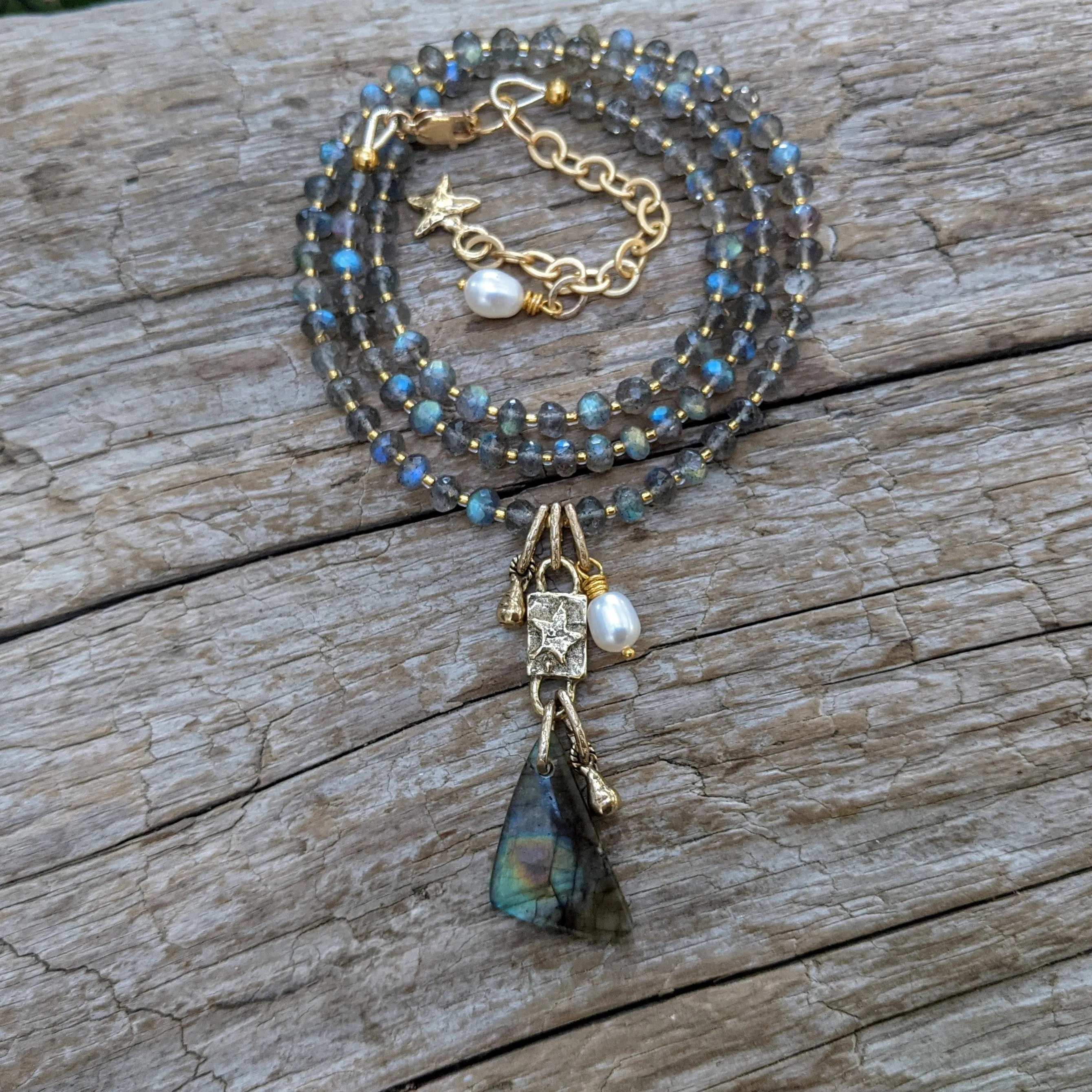 Labradorite Statement Necklace