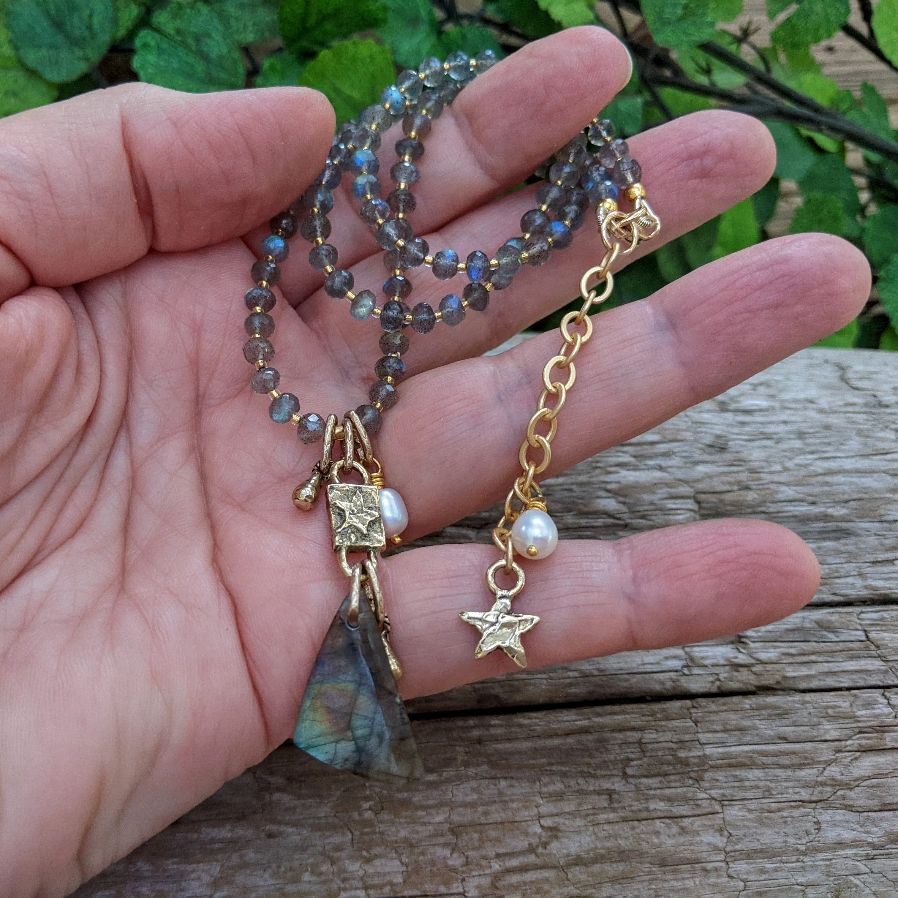 Labradorite Statement Necklace