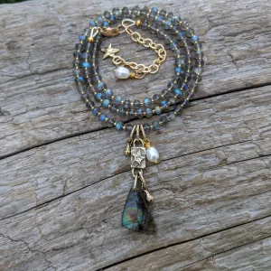 Labradorite Statement Necklace
