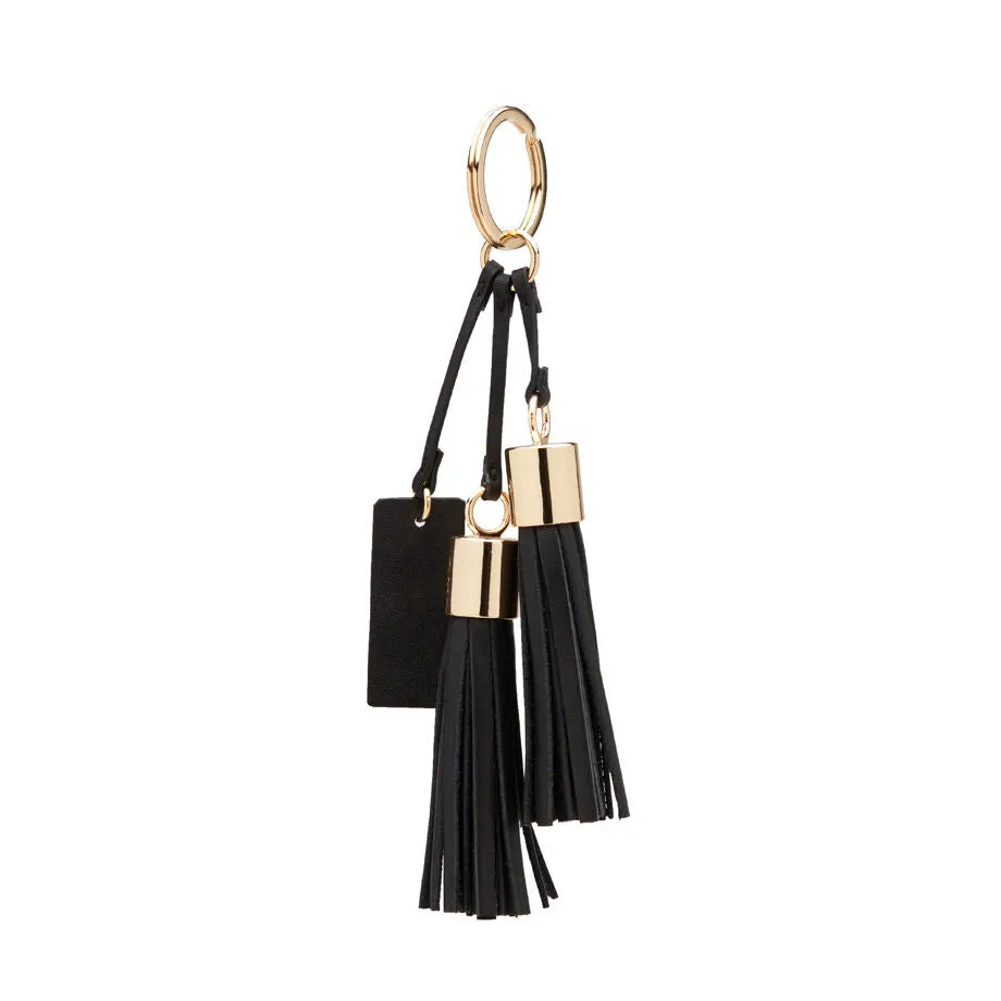 Leather Tassel Keychain