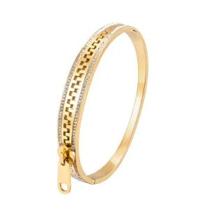 Love Crystal Zipper Bracelet