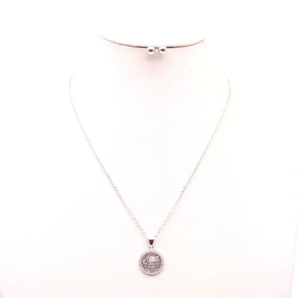 MAMA PENDANT NECKLACE SET