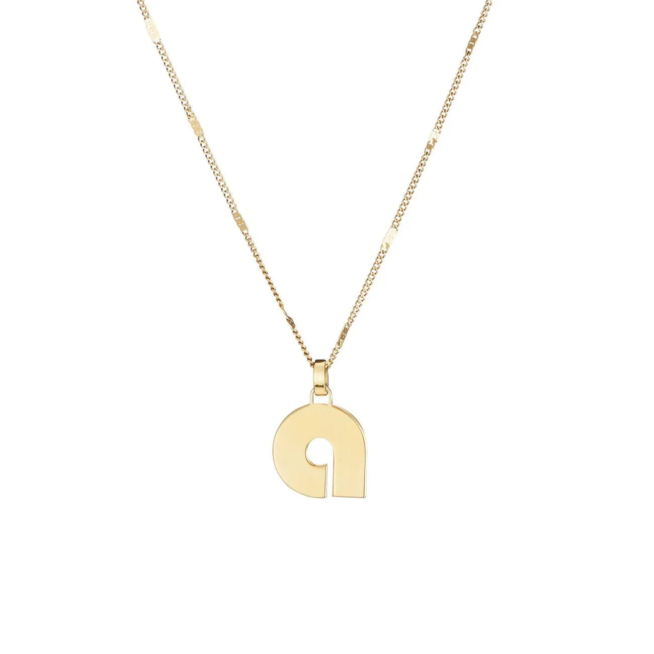 Modern Monogram Necklace (Gold)