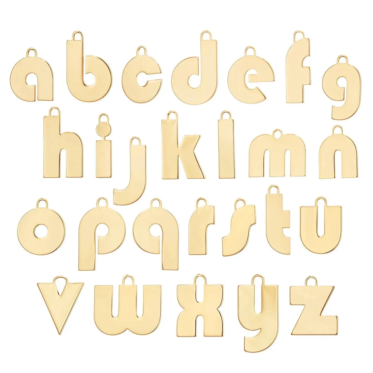 Modern Monogram Necklace (Gold)