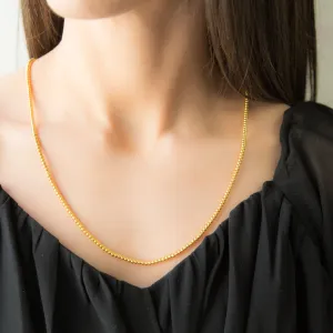 NECK BALL - 18K Gold Plated | 22 Inch