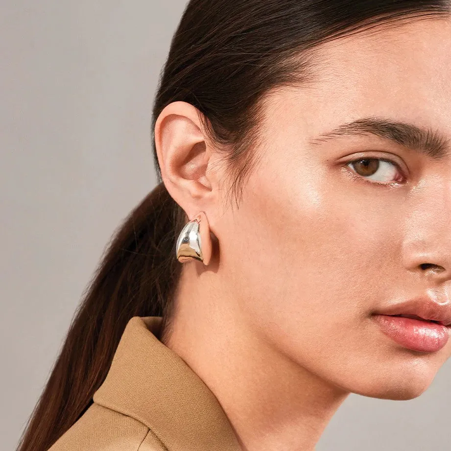 Nouveaux Puff Earrings (Silver)