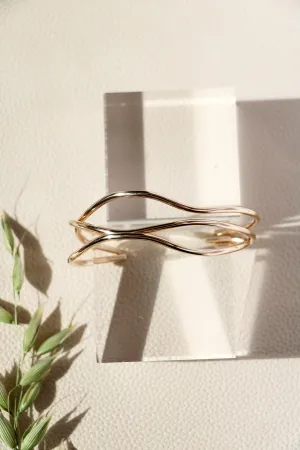 oceana cuff bracelet { gold   silver }