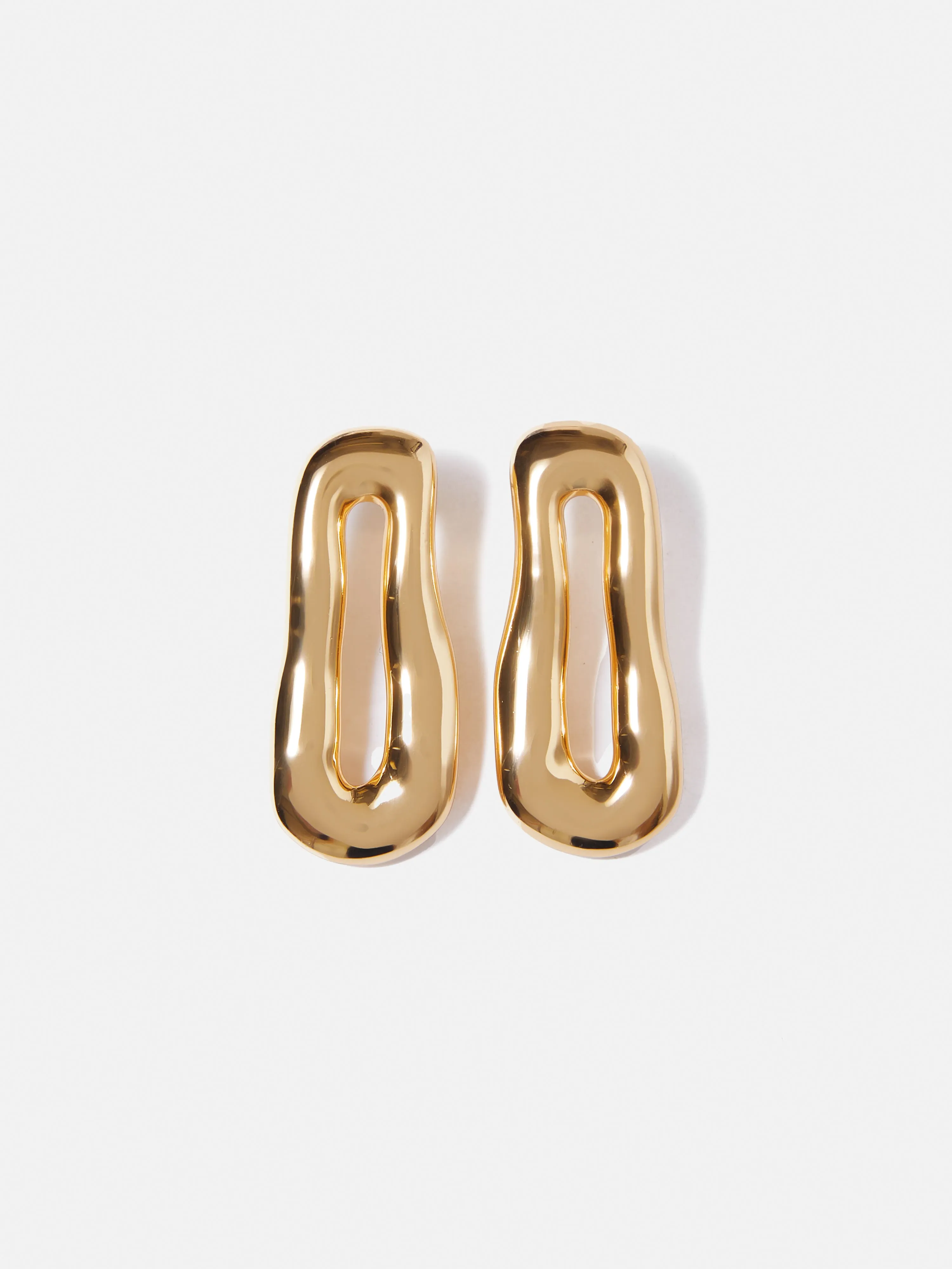 Organic Loop Earrings | Gold