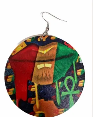 Pan African Kisses Earrings | Lips Accessories | Natural Hair Jewelry