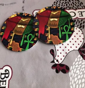 Pan African Kisses Earrings | Lips Accessories | Natural Hair Jewelry