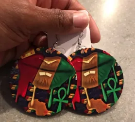 Pan African Kisses Earrings | Lips Accessories | Natural Hair Jewelry