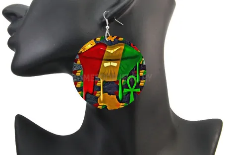 Pan African Kisses Earrings | Lips Accessories | Natural Hair Jewelry