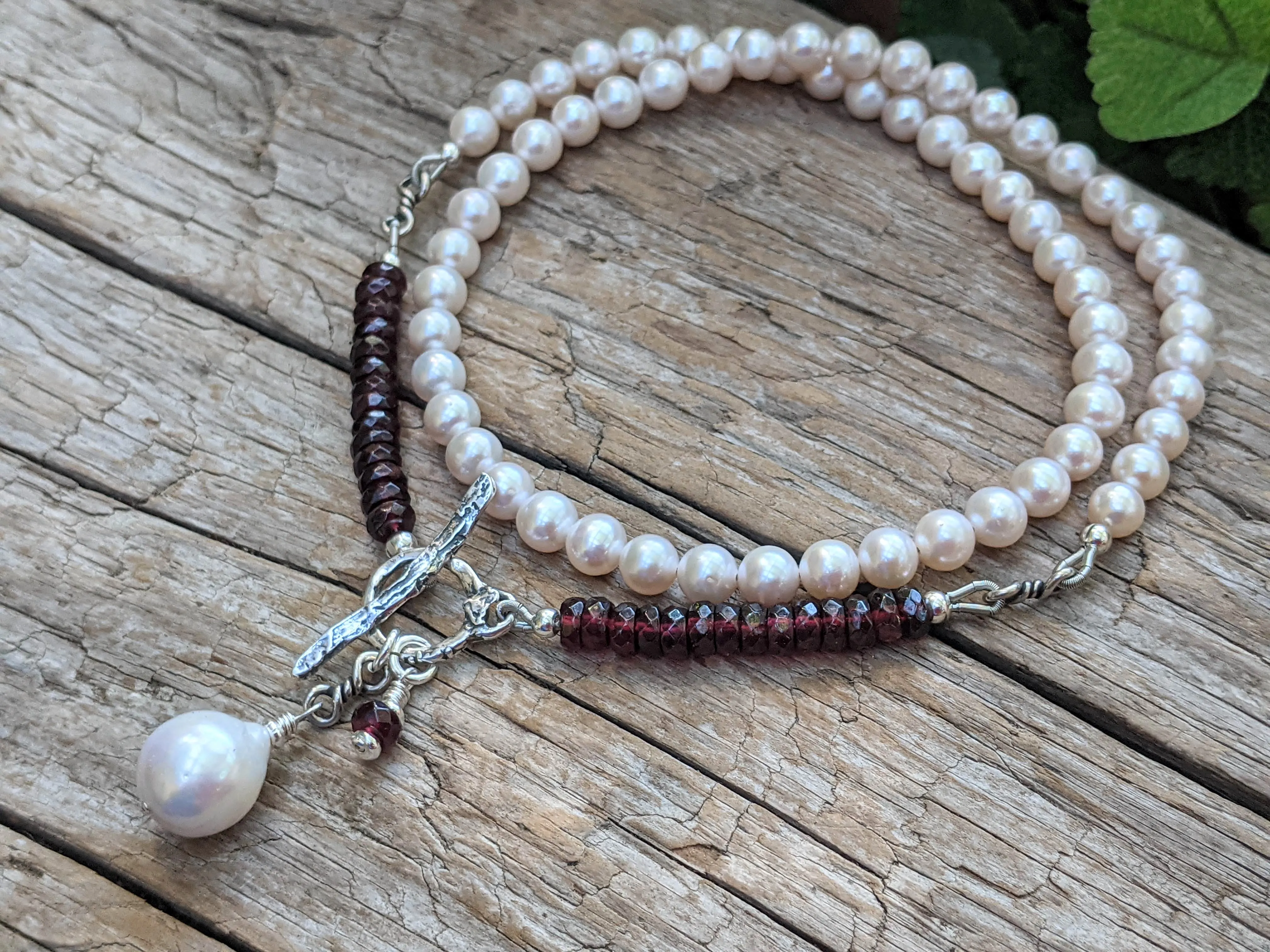 Pearl & Garnet Necklace