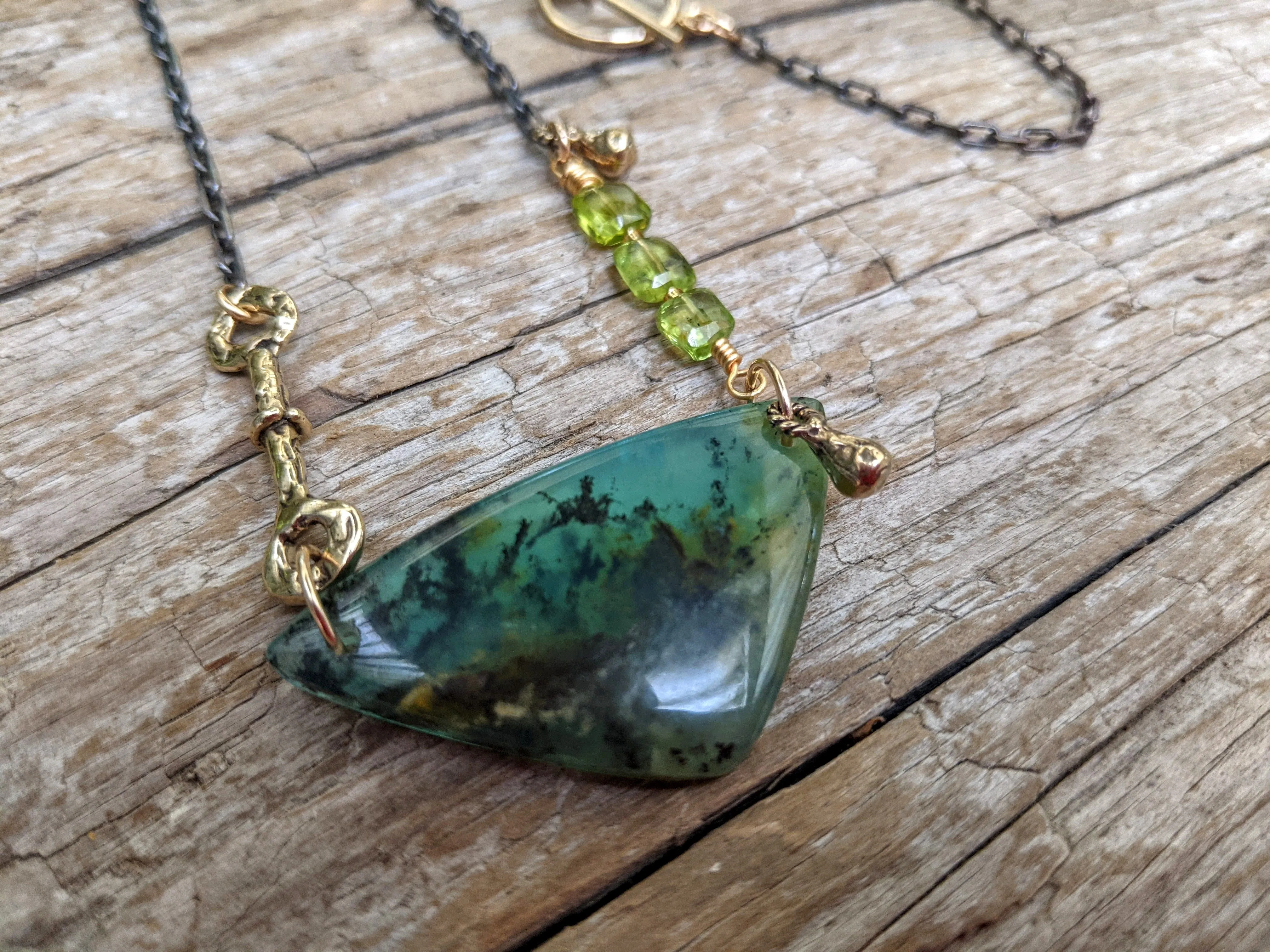 Peruvian Blue Opal Necklace