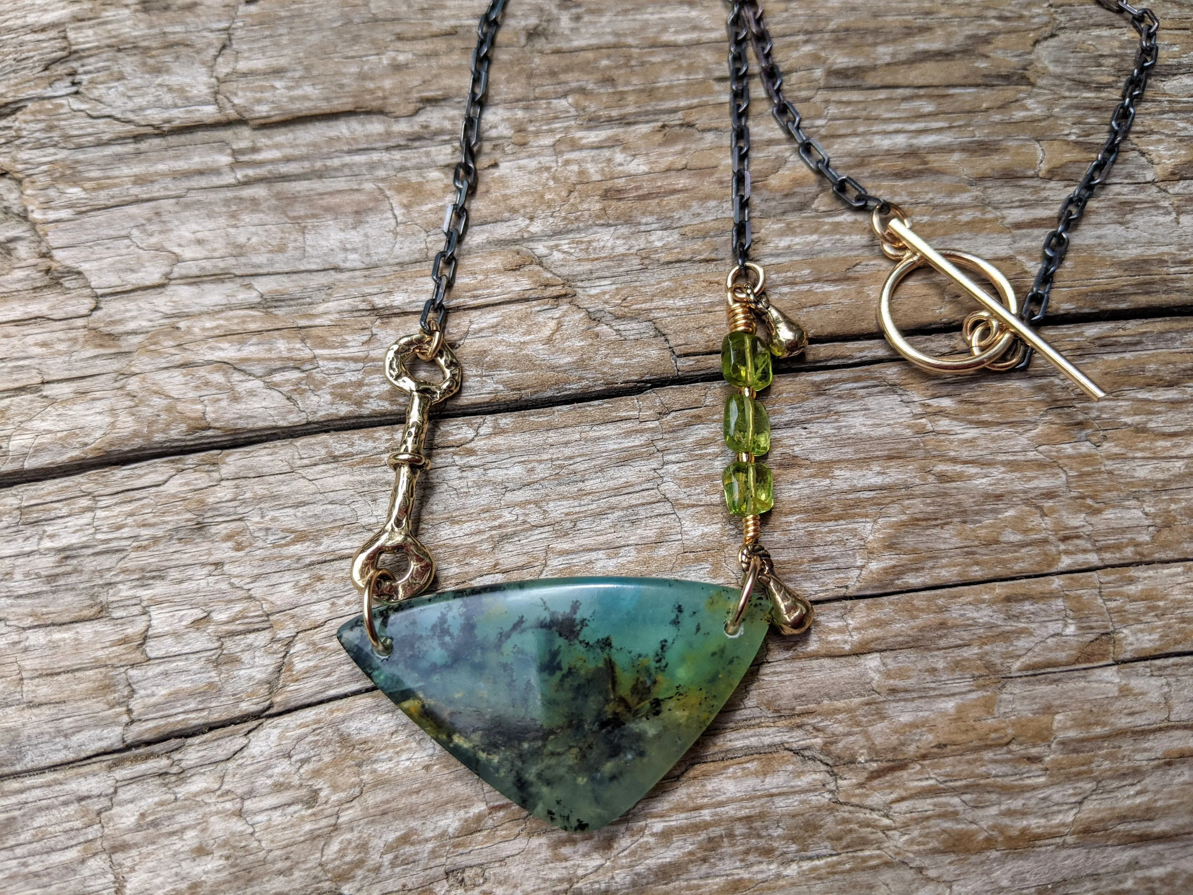 Peruvian Blue Opal Necklace