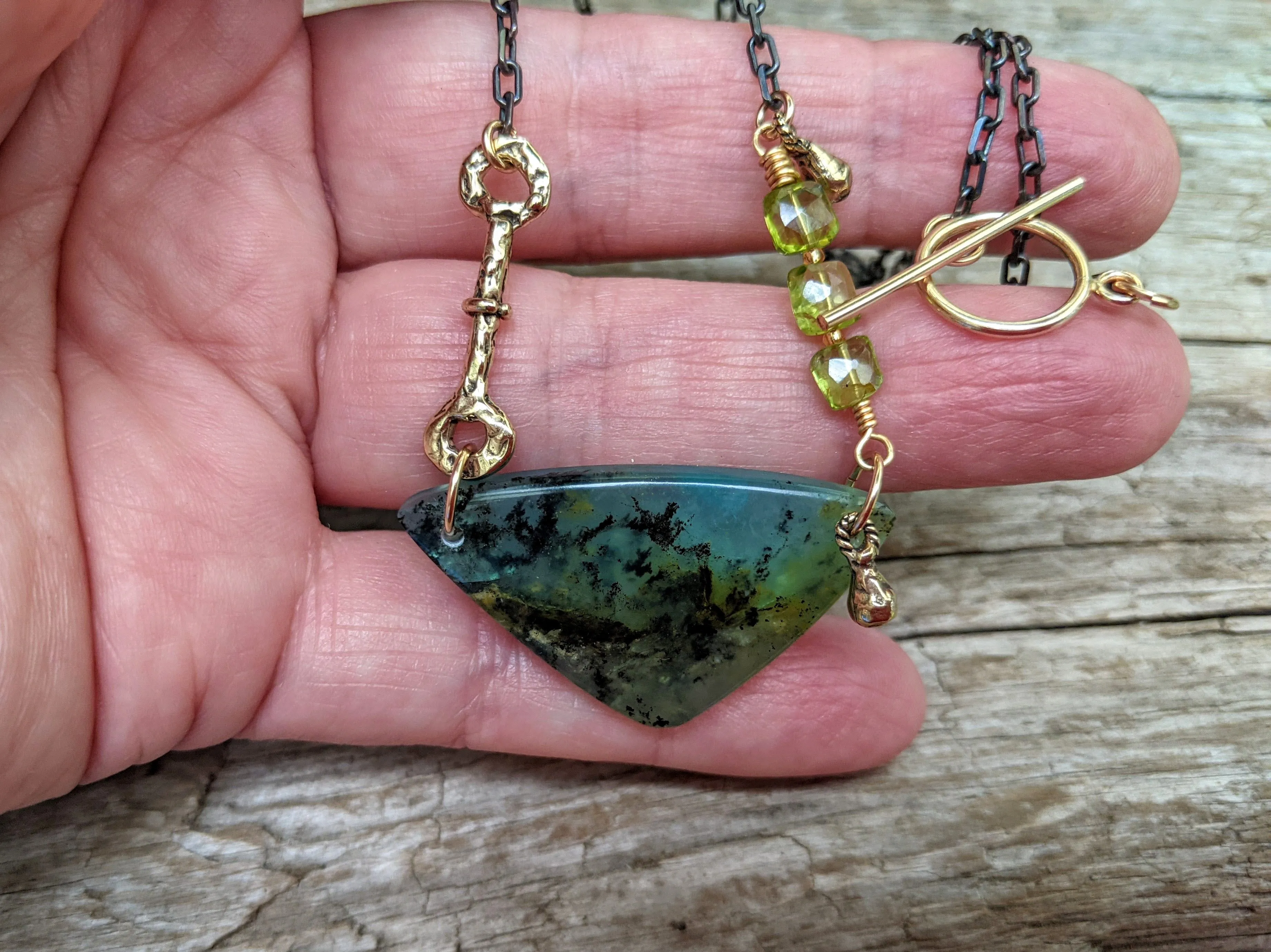 Peruvian Blue Opal Necklace