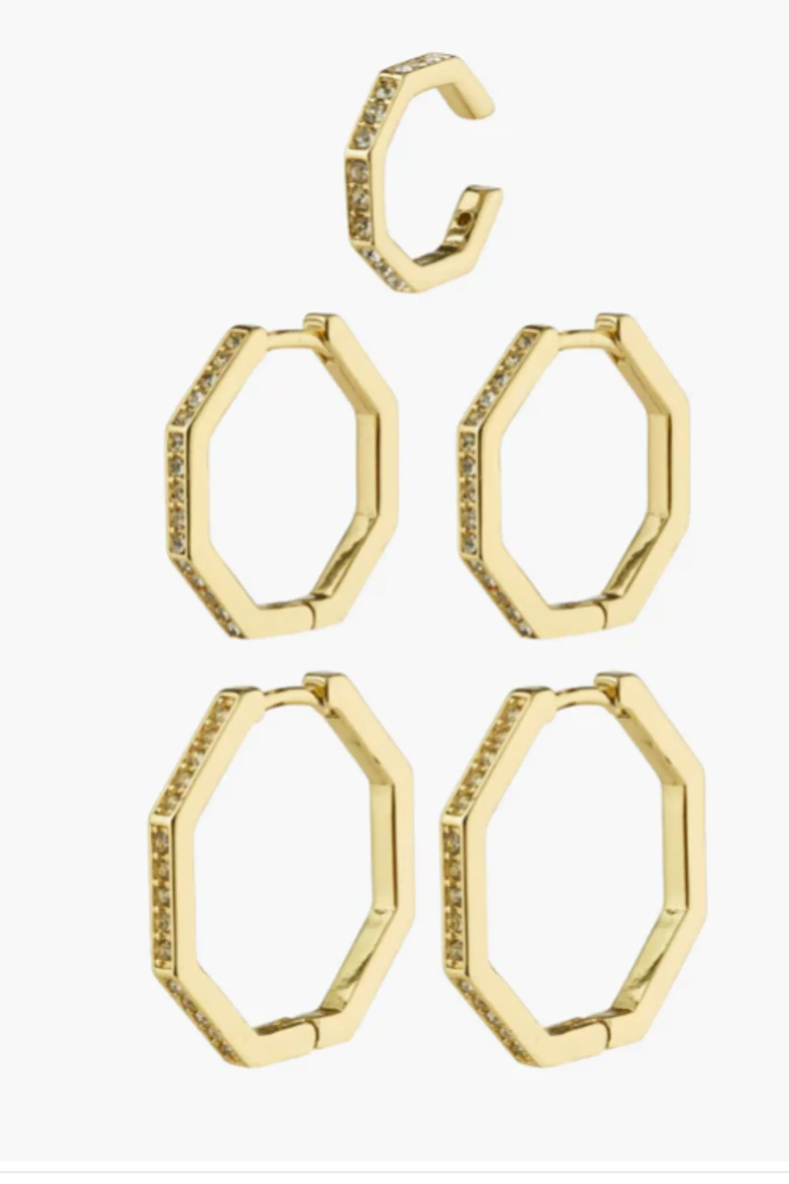 Pilgrim & Hanna Schoberg Earring Set - Silver Plated