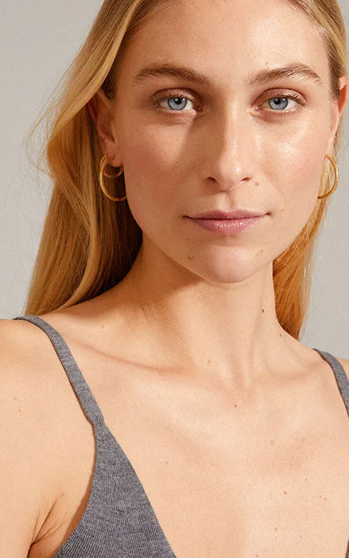 Pilgrim PULSE recycled earrings 2-in-1 set, gold