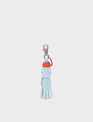 Queen Callie Marie Charm - Stratosphere Blue Leather Keychain