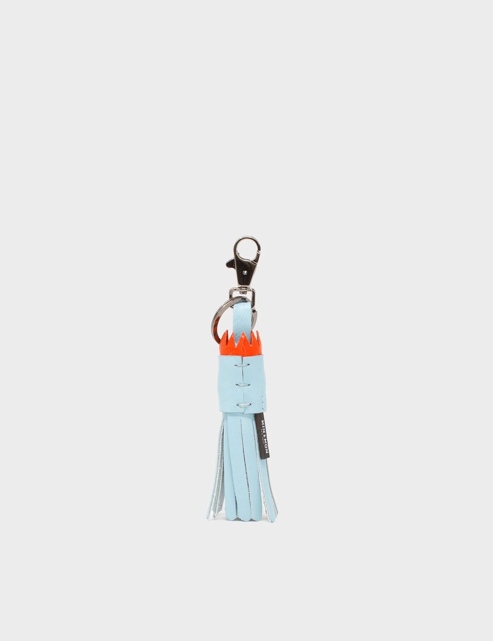 Queen Callie Marie Charm - Stratosphere Blue Leather Keychain