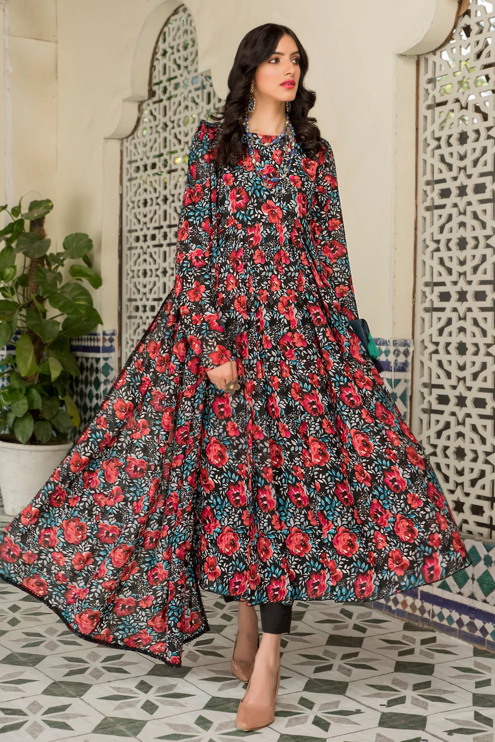 Ready to Wear Chiffon 3 Pcs Dress by Aabpara 09