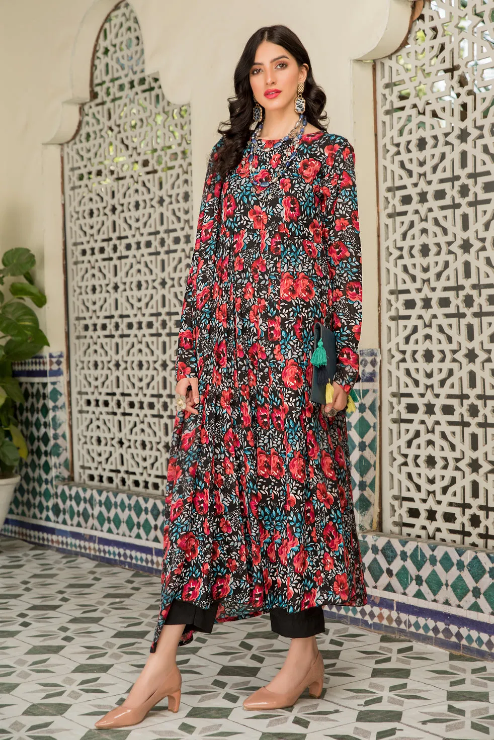 Ready to Wear Chiffon 3 Pcs Dress by Aabpara 09