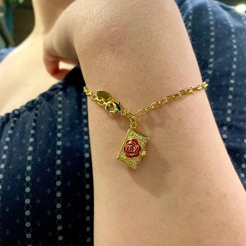Rose Bud Locket Bracelet