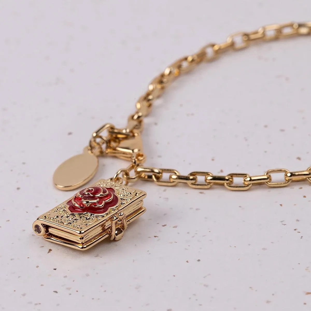 Rose Bud Locket Bracelet