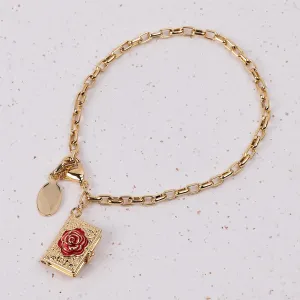 Rose Bud Locket Bracelet