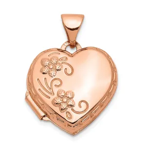 Rose Gold Reversible Heart Locket