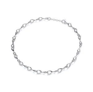 Silver Casino Eight Necklace