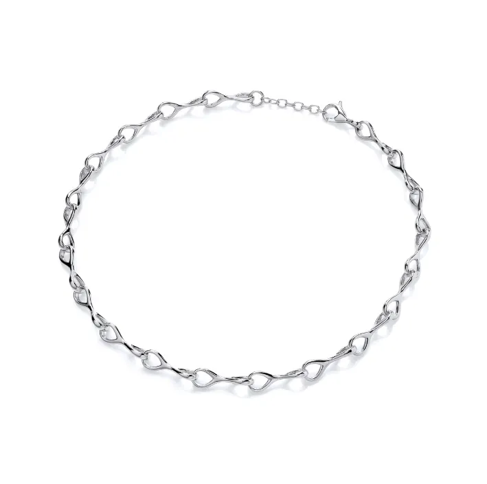Silver Casino Eight Necklace