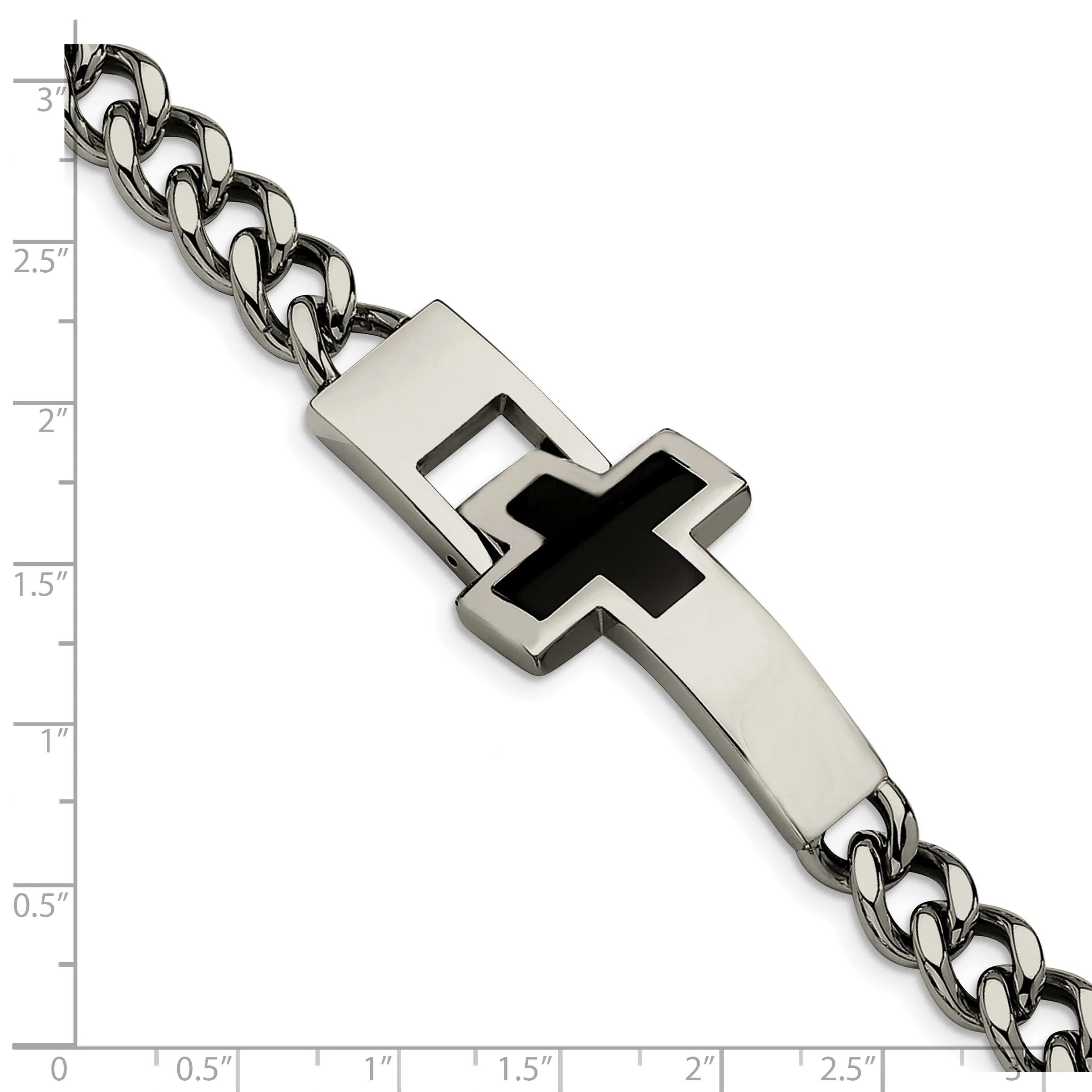Stainless Steel Cross Bracelet
