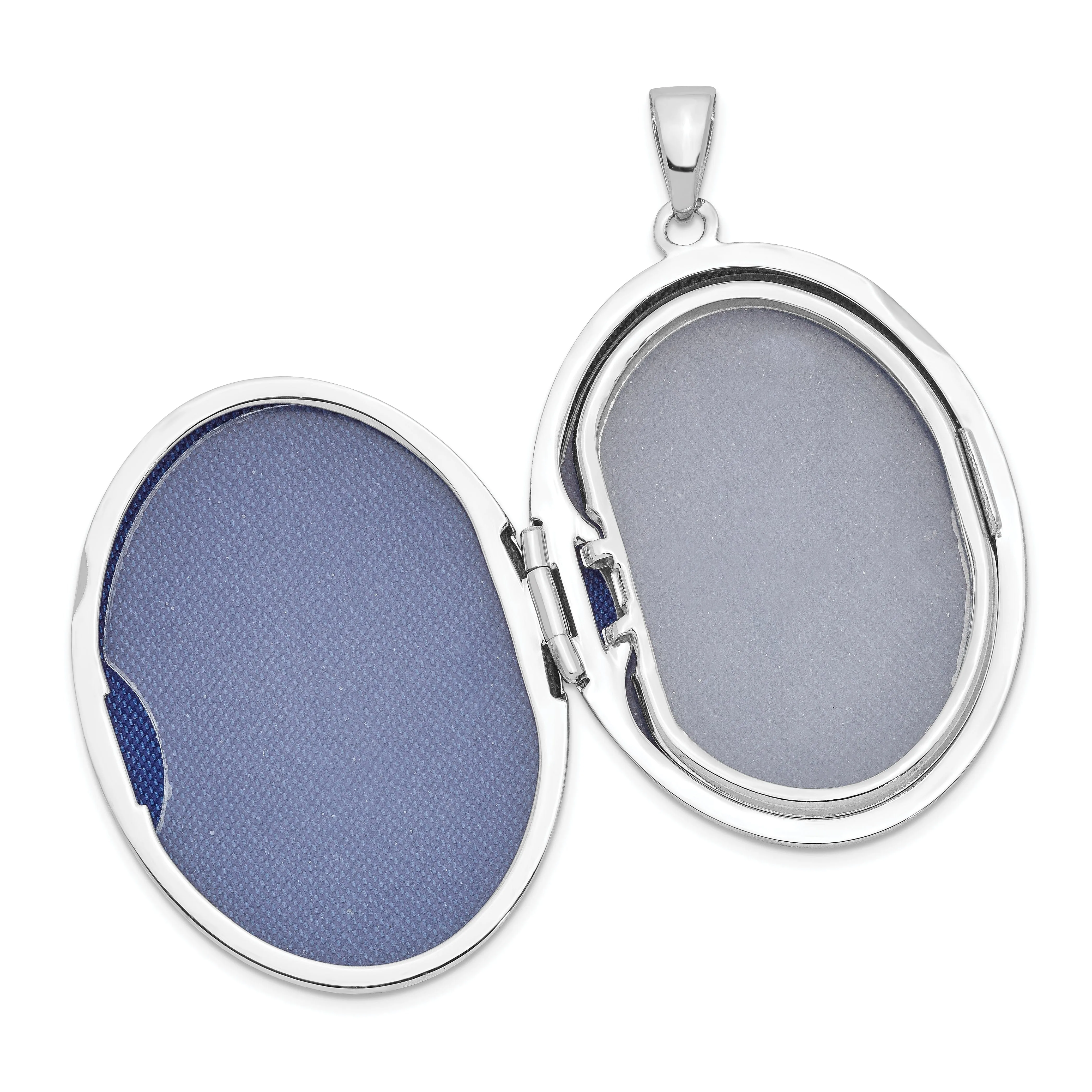 Sterling Silver 33mm Oval Locket