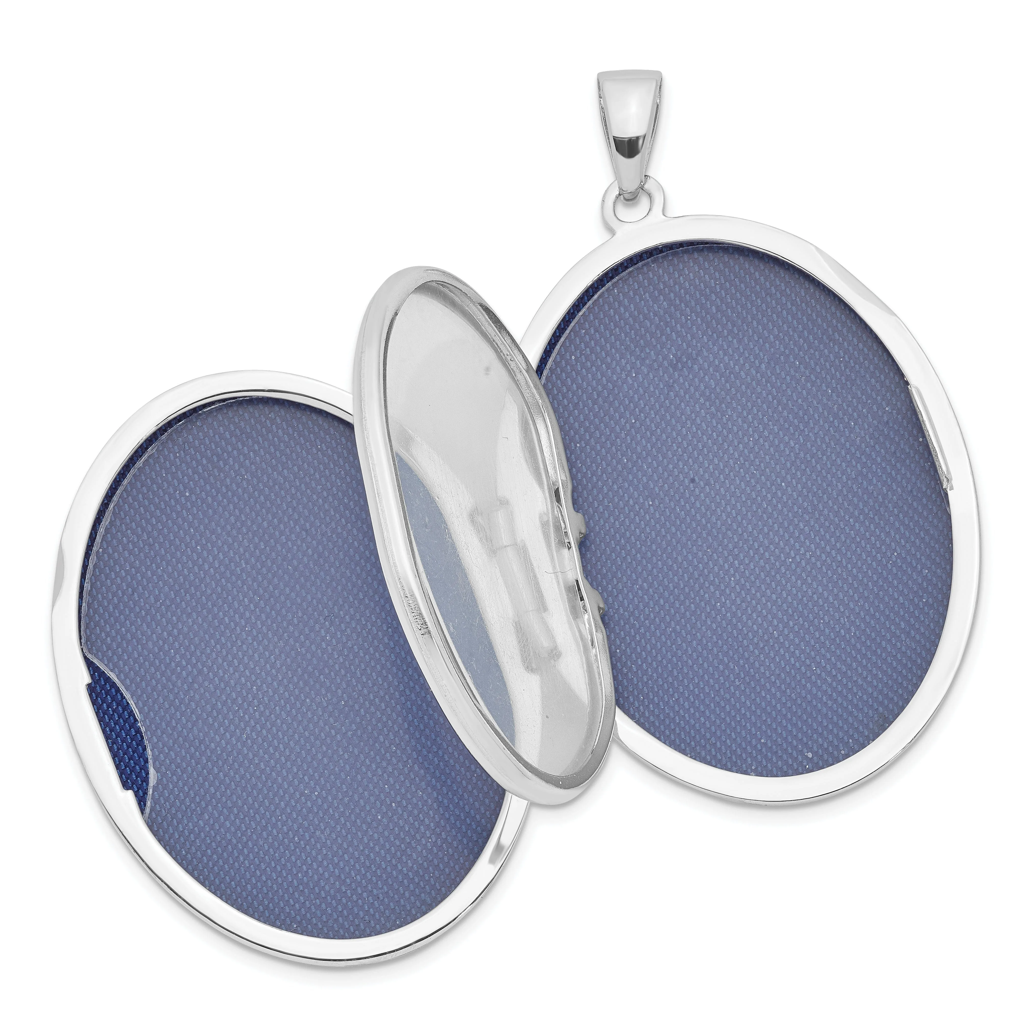Sterling Silver 33mm Oval Locket
