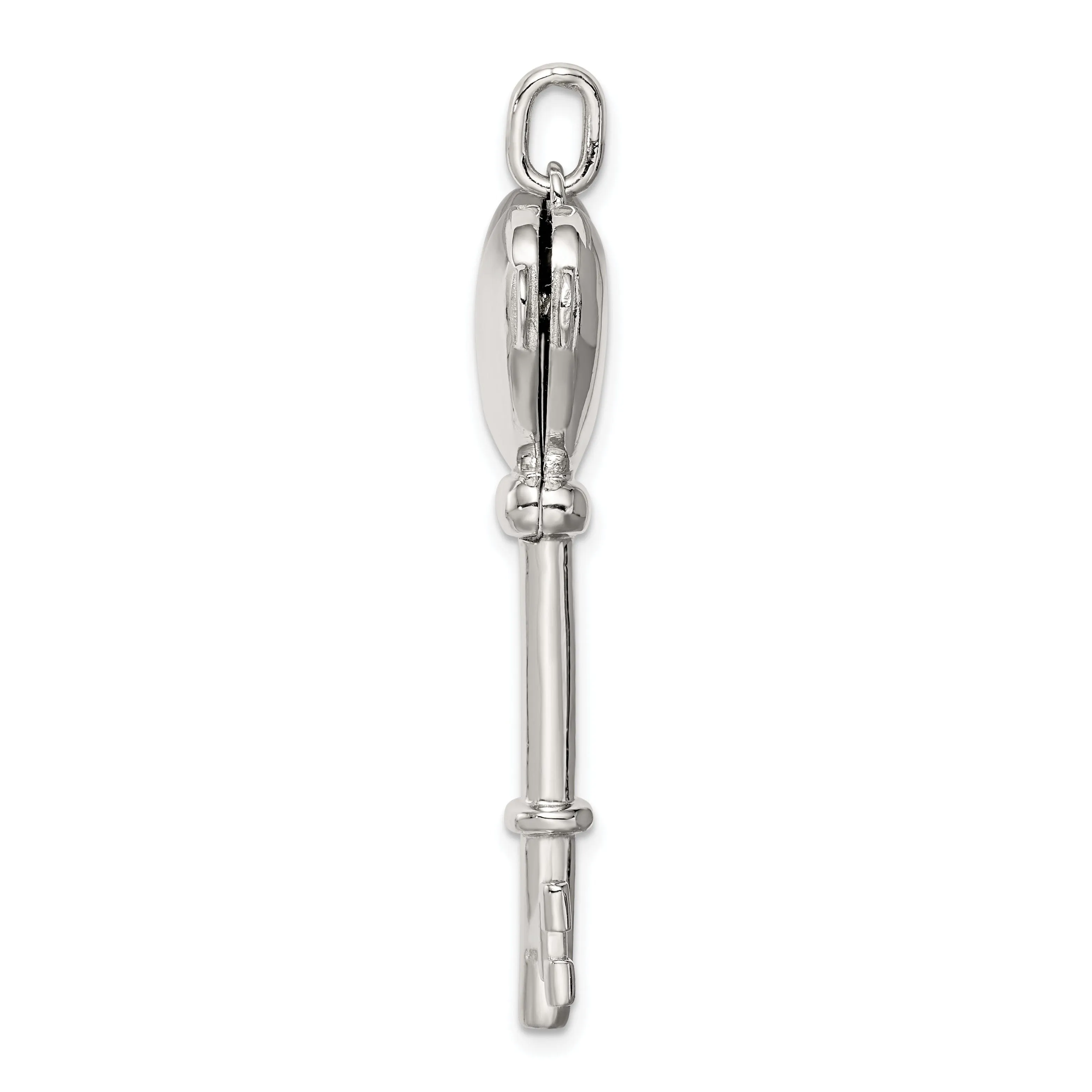 Sterling Silver Locket Key Pendant