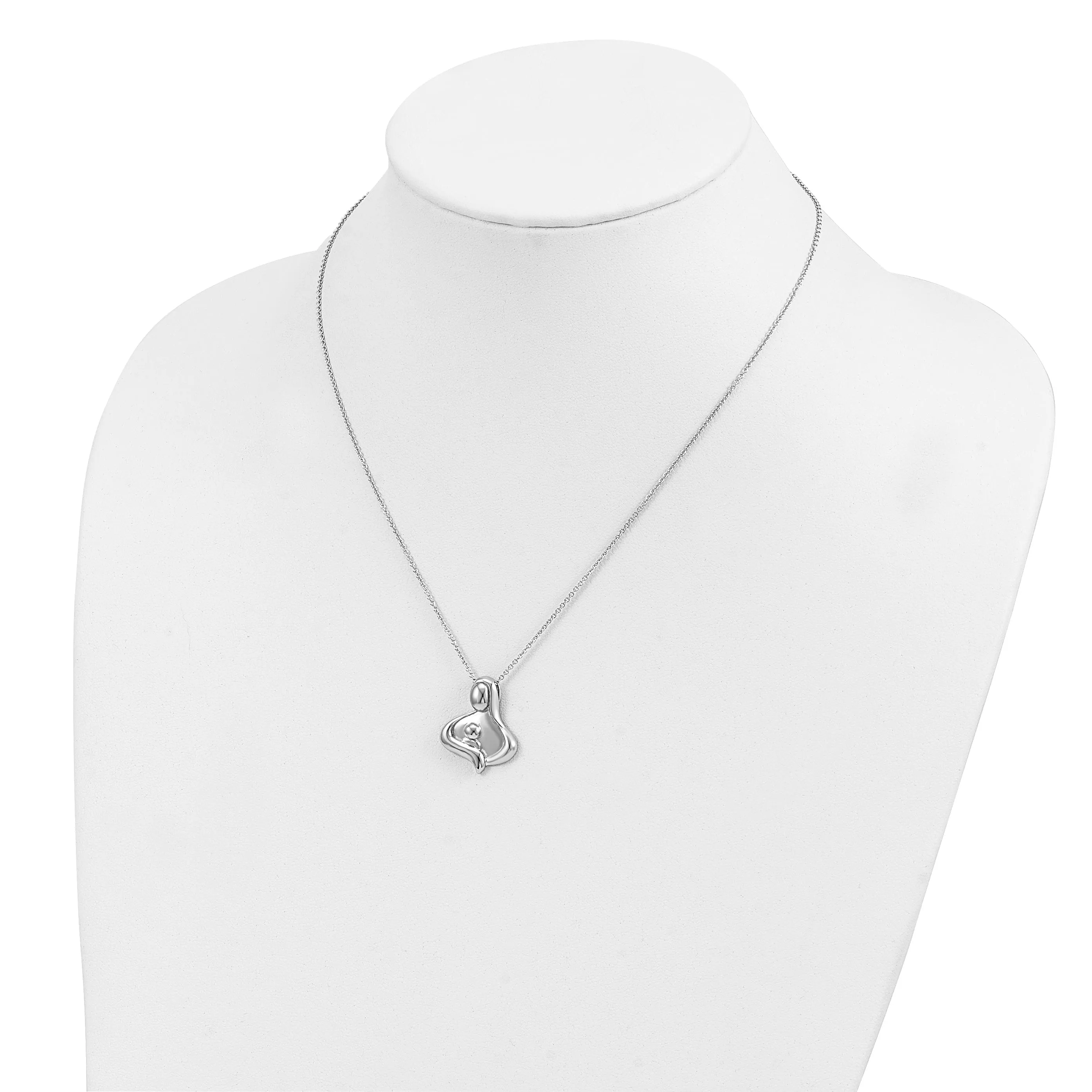 Sterling Silver Polished Maternal Bond Necklace