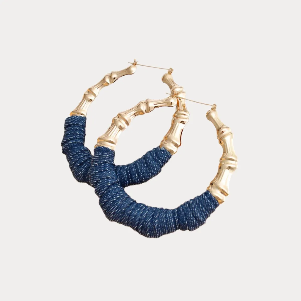 Stylish Wrapped Gold Hoops - Trendy Earrings for Any Occasion