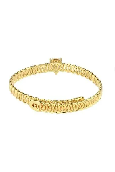 Teardrop Stone Bangle Bracelet