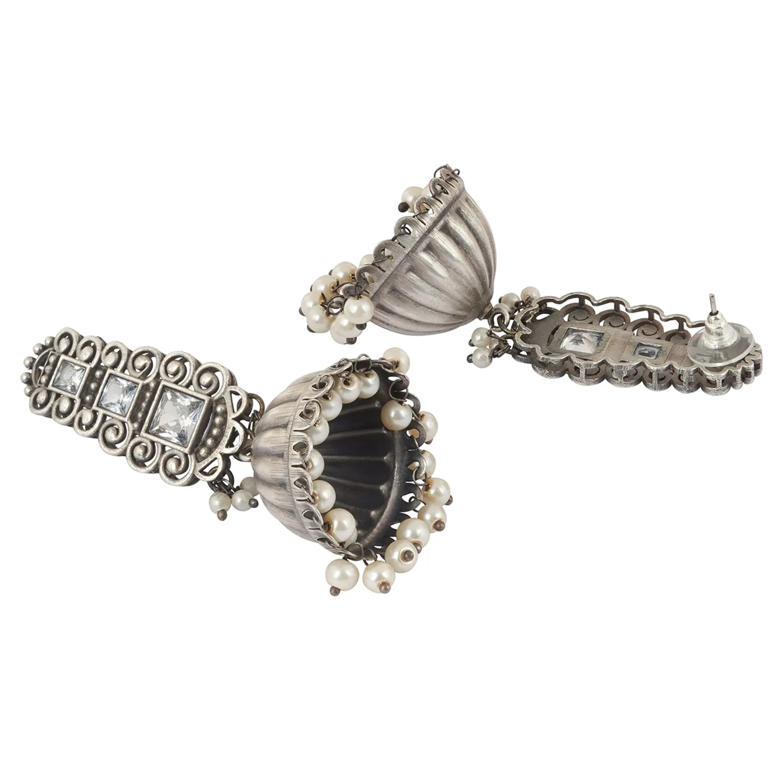 Teejh Vaanya Silver Oxidised Earring
