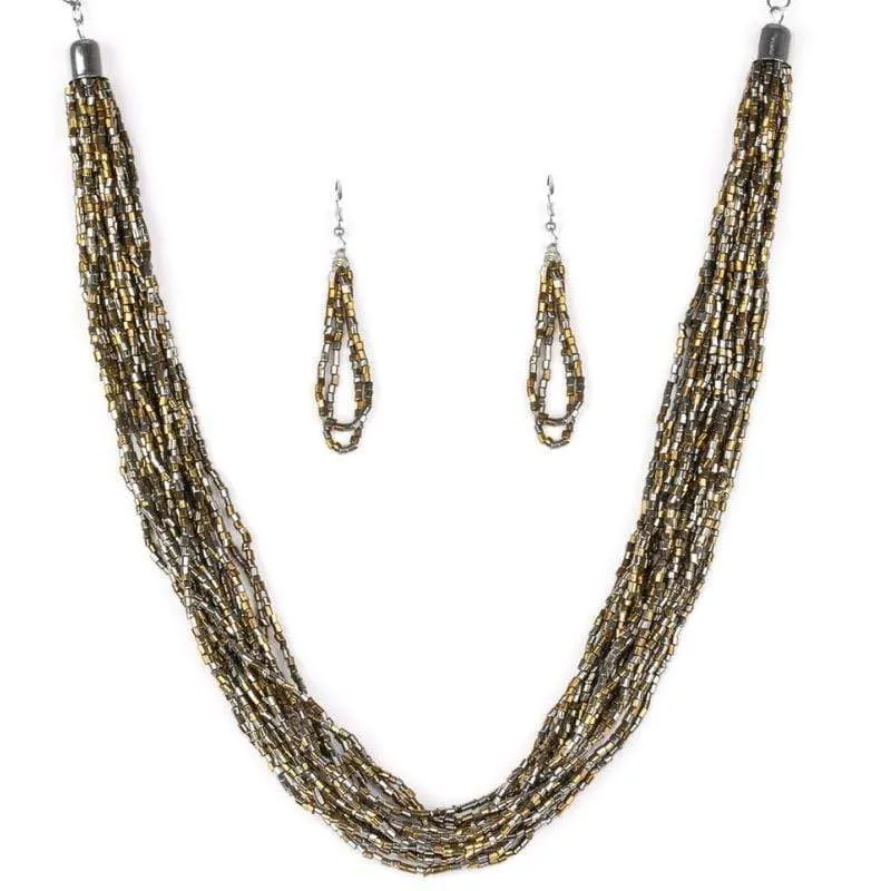 The Speed of Starlight Multi Seed Bead Necklace