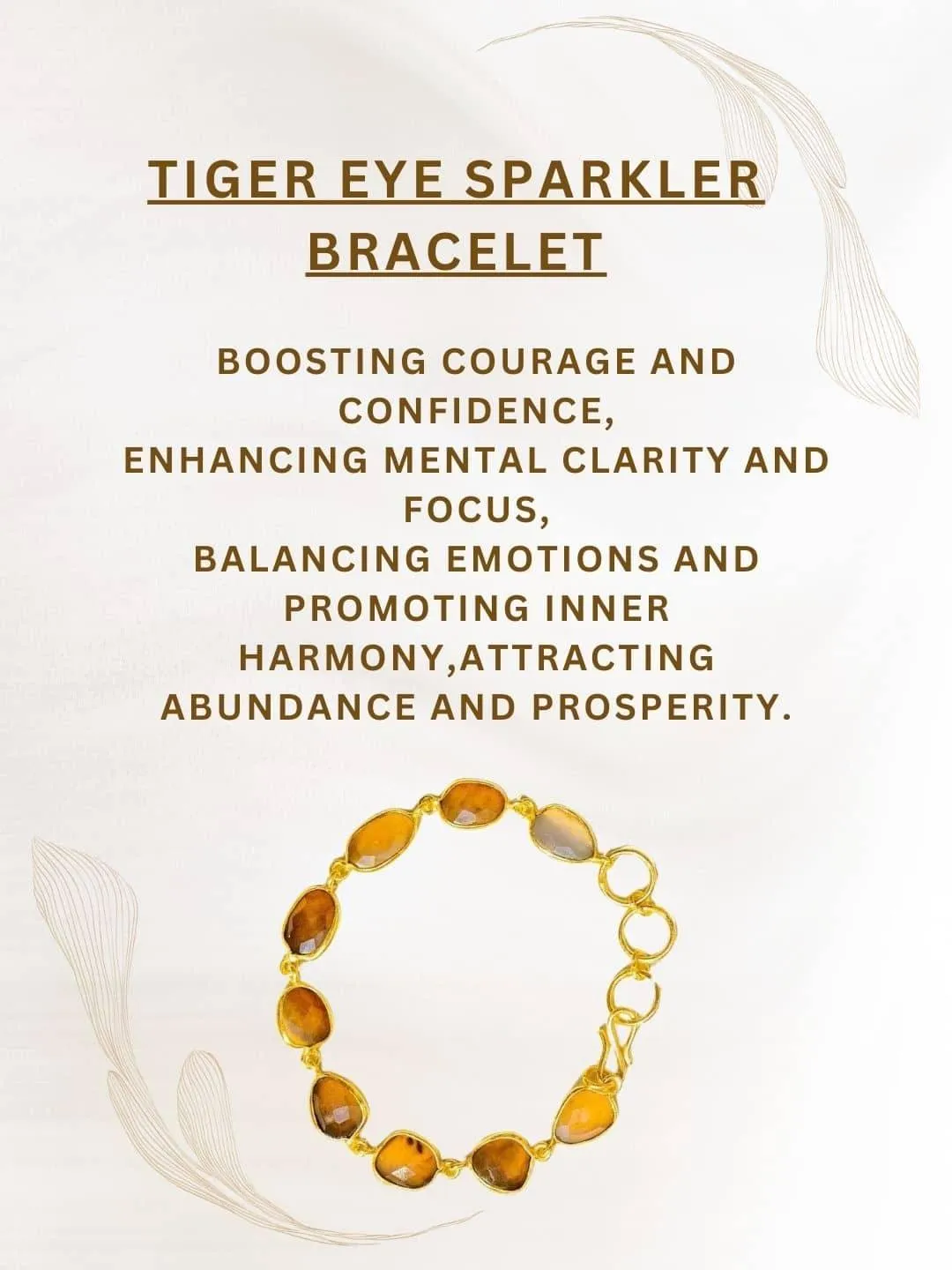 Tiger Eye Sparkler Bracelet