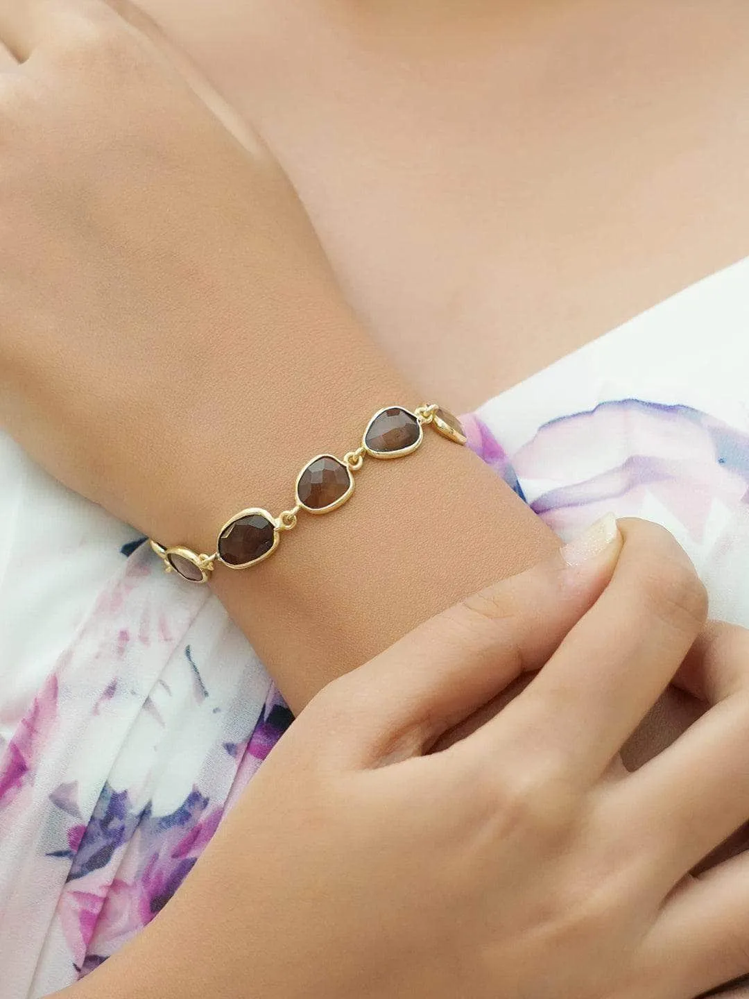 Tiger Eye Sparkler Bracelet