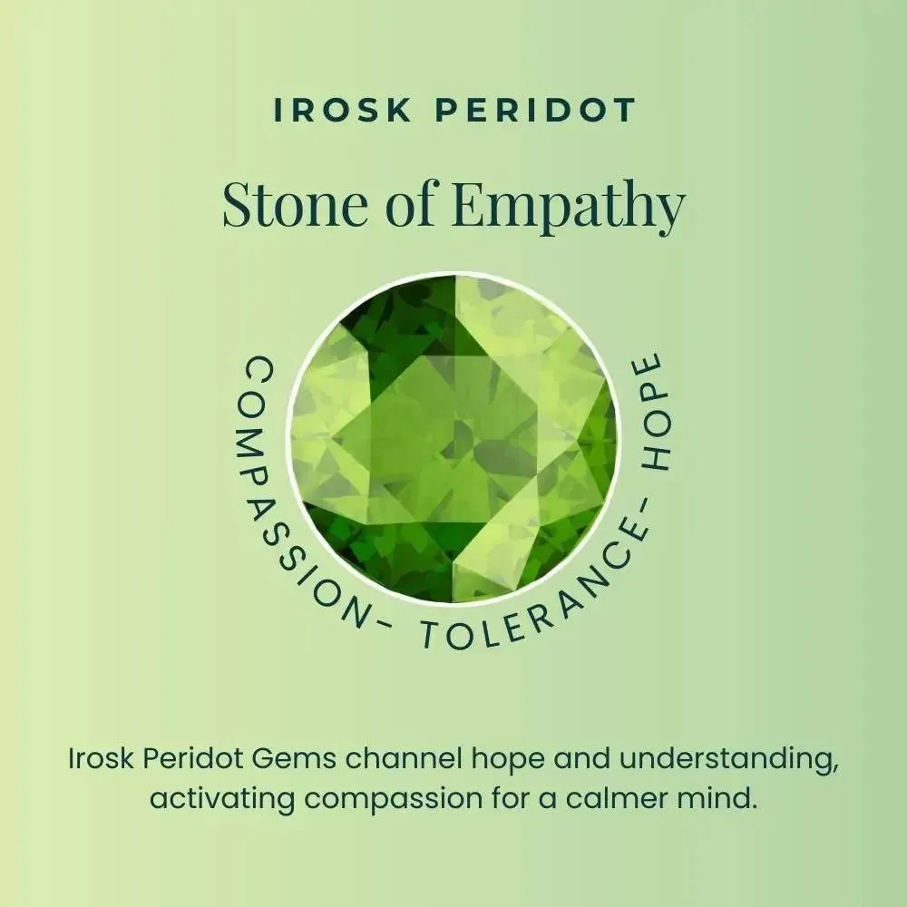 Trillion Cut Peridot Necklace in Sterling Silver - Irosk ®